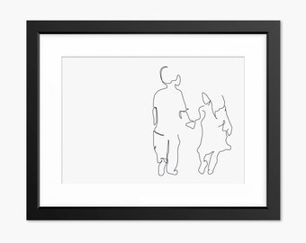 Brother and Sister Wall Art, Gifts for Brother from Sister, Brother and Sister Print, Holding Hands Print,  Sister Artwork, Big Brother Gift