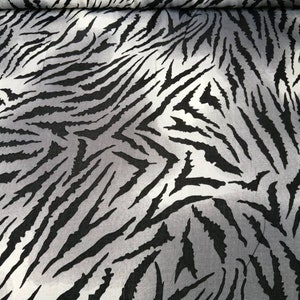 Blusenstoff Polyester Zebralook