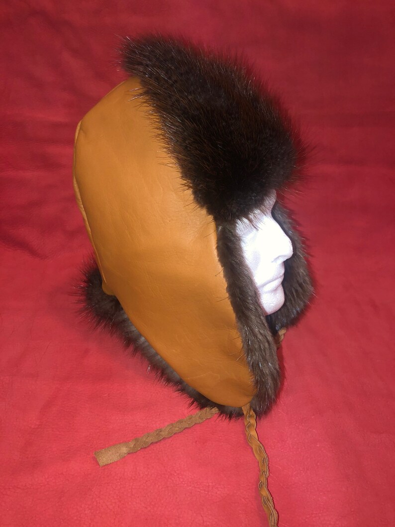 Beaver Fur Trapper Hat Etsy