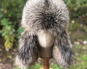 Alaskan Made-Ranched Cross Fox Trapper Hat - FREE SHIPPING Custom Made