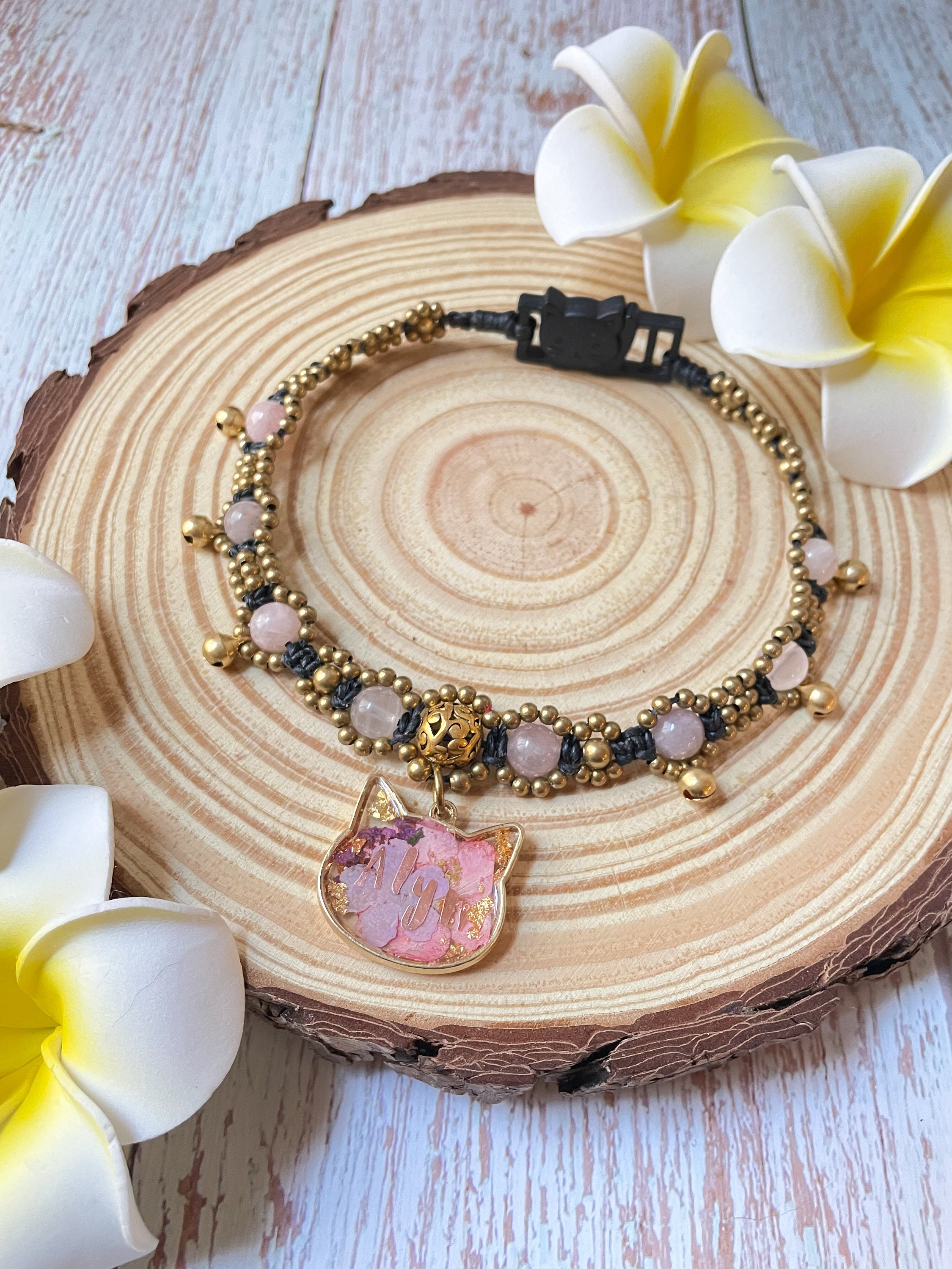 Gemstone cat collar hotsell