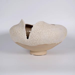 Handmade Sculptural Ceramic Vase – Modern Minimalist Home Decor, Unique Art Centerpiece