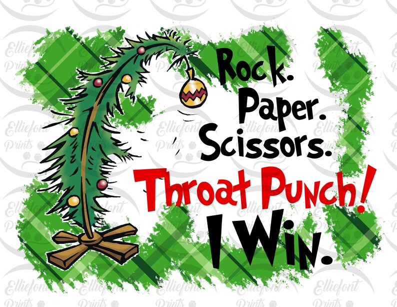 Download Rock Paper Scissors Throat Punch I Win Sublimation PNG ...