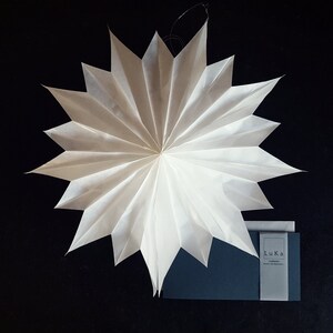 Estrella de alegría Estrella de papel Estrella plegable BAUTISMO Nacimiento Boda FELICITACIONES Carta de amor Invitación Saludos al cliente Tarjeta de agradecimiento Deseos de recuperación