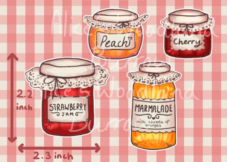 Jam Stickers Etsy
