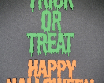 Wykrojniki „Sztuczka albo psikus” na Halloween: ozdoby do kartek scrapbookingowych
