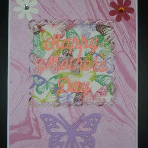 Carte de fête des mères/carte fabriquée à la main pour femme, maman, grand-mère, tante, soeur, elle, amie spéciale/carte unique faite main, fête de maman