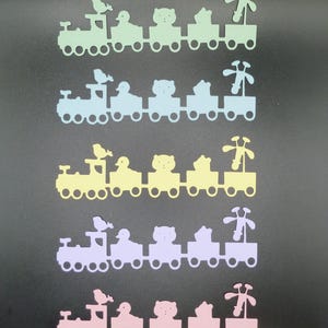Baby Shower, Bebé, Animales del Zoológico, Bienvenido Bebé, Tren para Bebé con Animales, Decoraciones de Tarjetas e Invitaciones, Bebé Niña, Bebé Niño, Género Neutro