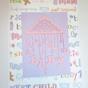 Cartes De Réception De Naissance, Cartes De Bienvenue De Bébé, Découpes Sur Le Thème De Bébé, Petite Fille, Bébé Garçon, Embellissements neutres, Papiers découpés, Scrapbooking