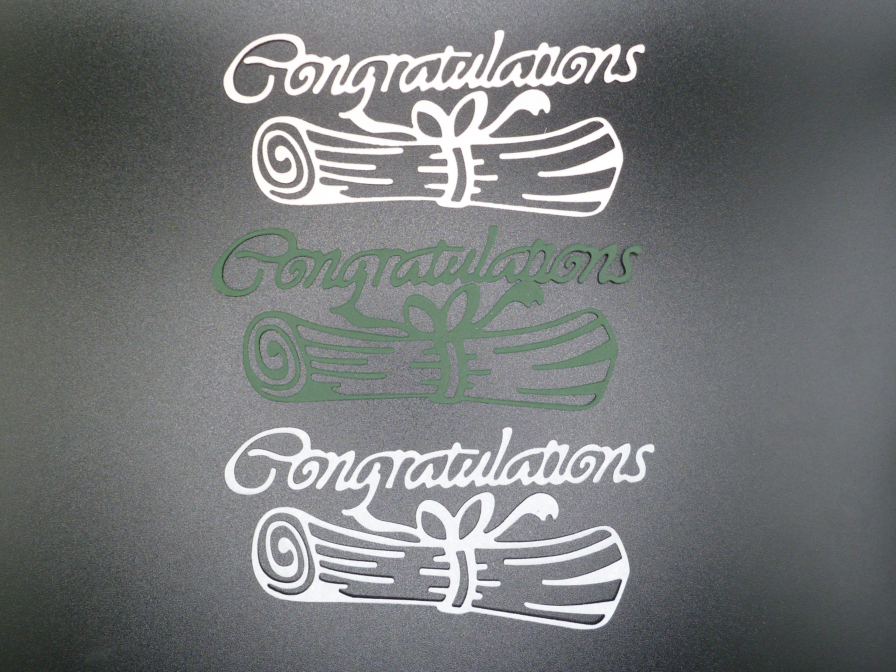Congratulations Scroll Robe Graduation Die Cut: Congratulations Diploma Scroll Embellishment - Etsy