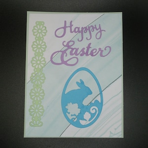 Easter Card, Happy Easter, Handmade Easter Card, Easter Bunny, Easter Eggs, Easter Egg Confetti, Unique Handcrafted Easter Card
