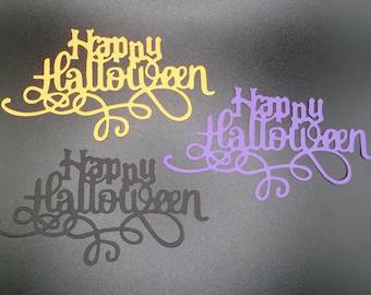 Wykrojniki „Happy Halloween”: ozdoby do kartek scrapbookingowych