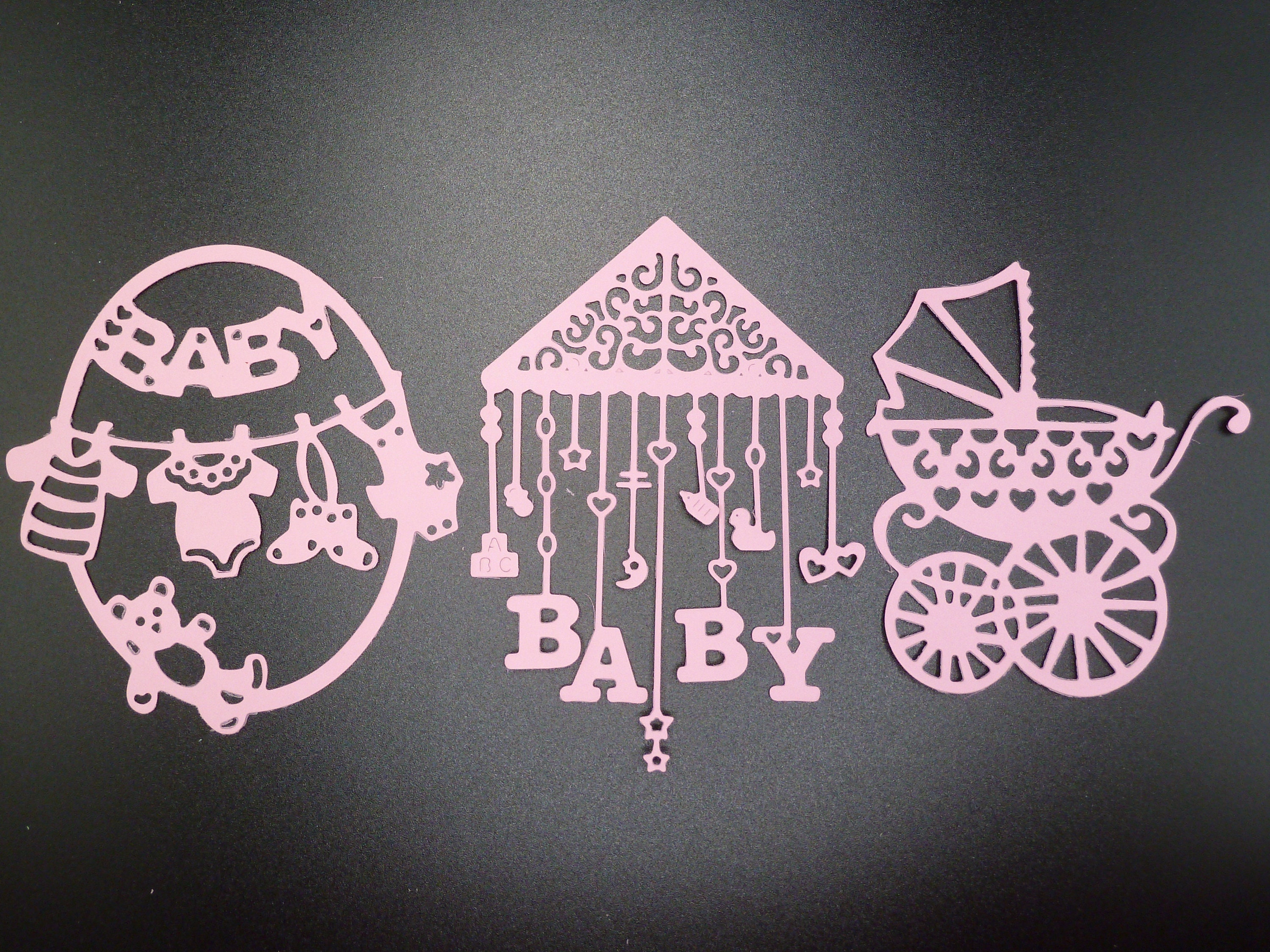 Baby Die Cuts Baby Shower Baby Mobile Baby Carriage Baby Etsy