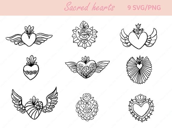 55 Heart Tattoos  Love And Sacred Heart Tattoo Designs