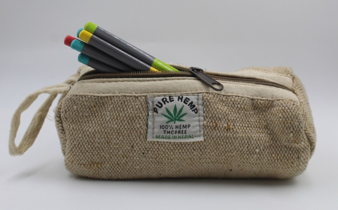 Hemp pencil case  Back to school, buy pencil cases from Nepal.