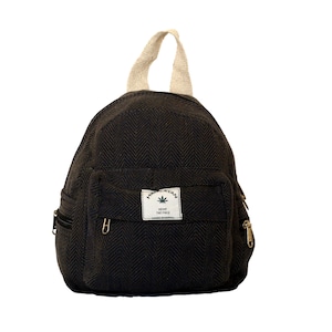 Mini sac à dos, mini sac à dos en chanvre, cadeau pour elle, cadeau d'anniversaire, petit sac à dos pour femme, sac à dos fait main, sac à dos d'école, cadeau de Noël