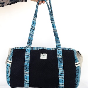 Duffel Bag Overnight Weekender Bag Gym Bag Travel Luggage Bag Boho Hippie style Duffel Bag Eco image 4