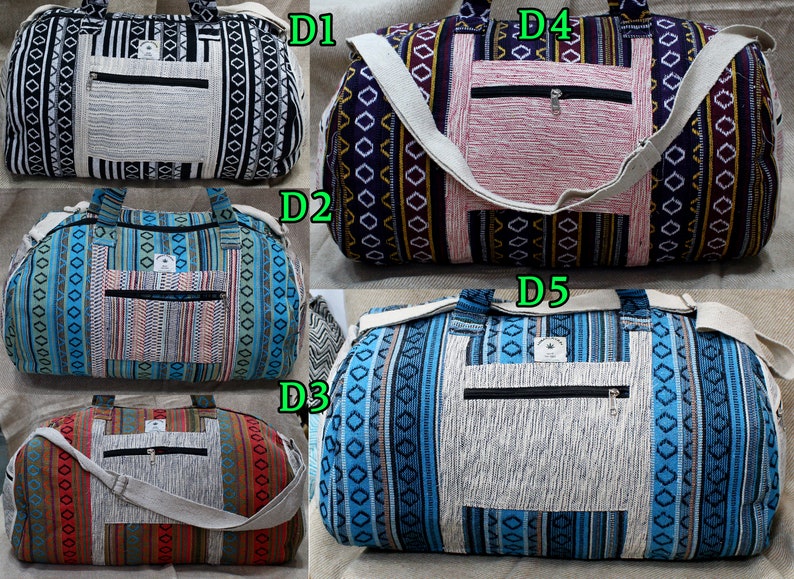 Handmade Holdall Bag / Holdall Bag /Duffle Bag For Travel image 10