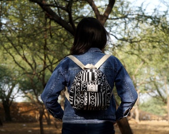 Mini mochila de cáñamo, regalo para ella, regalo de aniversario, mochila ecológica, mochila hippie boho, mochila de viaje, regalo para mujer, bolsos pequeños