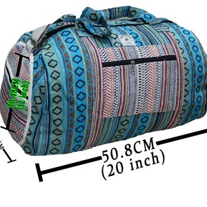 Handmade Holdall Bag / Holdall Bag /Duffle Bag For Travel image 9