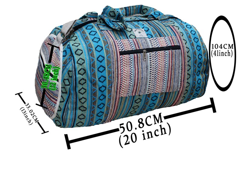 Handmade Holdall Bag / Holdall Bag /Duffle Bag For Travel image 9