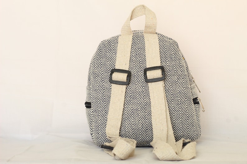 Mini Backpack Hemp Backpack Ecofriendly Multi Color Etsy