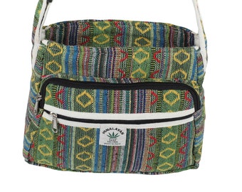 Eco-Friendly Shoulder bag, CrossBody Bag, Gift For Her, Shoulder Purse Travel Bag, Hippie Messenger Bag, Everyday Multi Pockets Bag