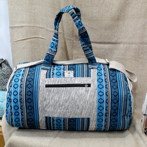 Hamp Duffle Bag, Large Travel Bag, Men Handmade Weekend Bag, Outdoor Bag, Holdall Bag, Groomsmen Gift Bag image 2