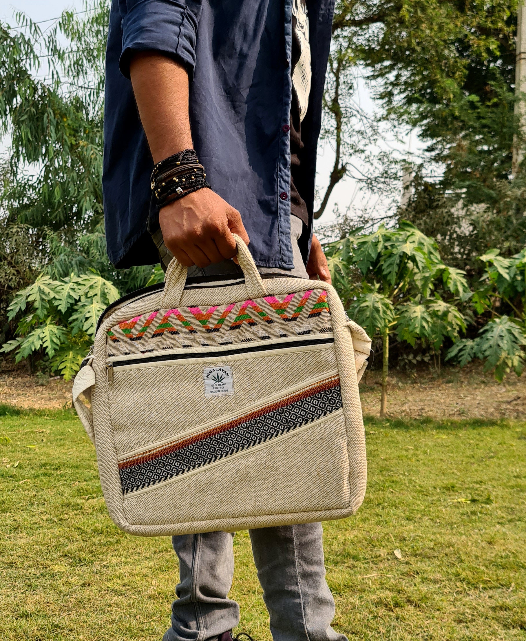 Handmade Laptop Bag Hemp Laptop Bag Best Gift for Him Her Etsy UK