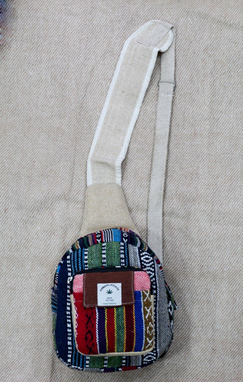 Sling Bag Hemp Sling Bag Cross Body Bag Handmade Shoulder Etsy