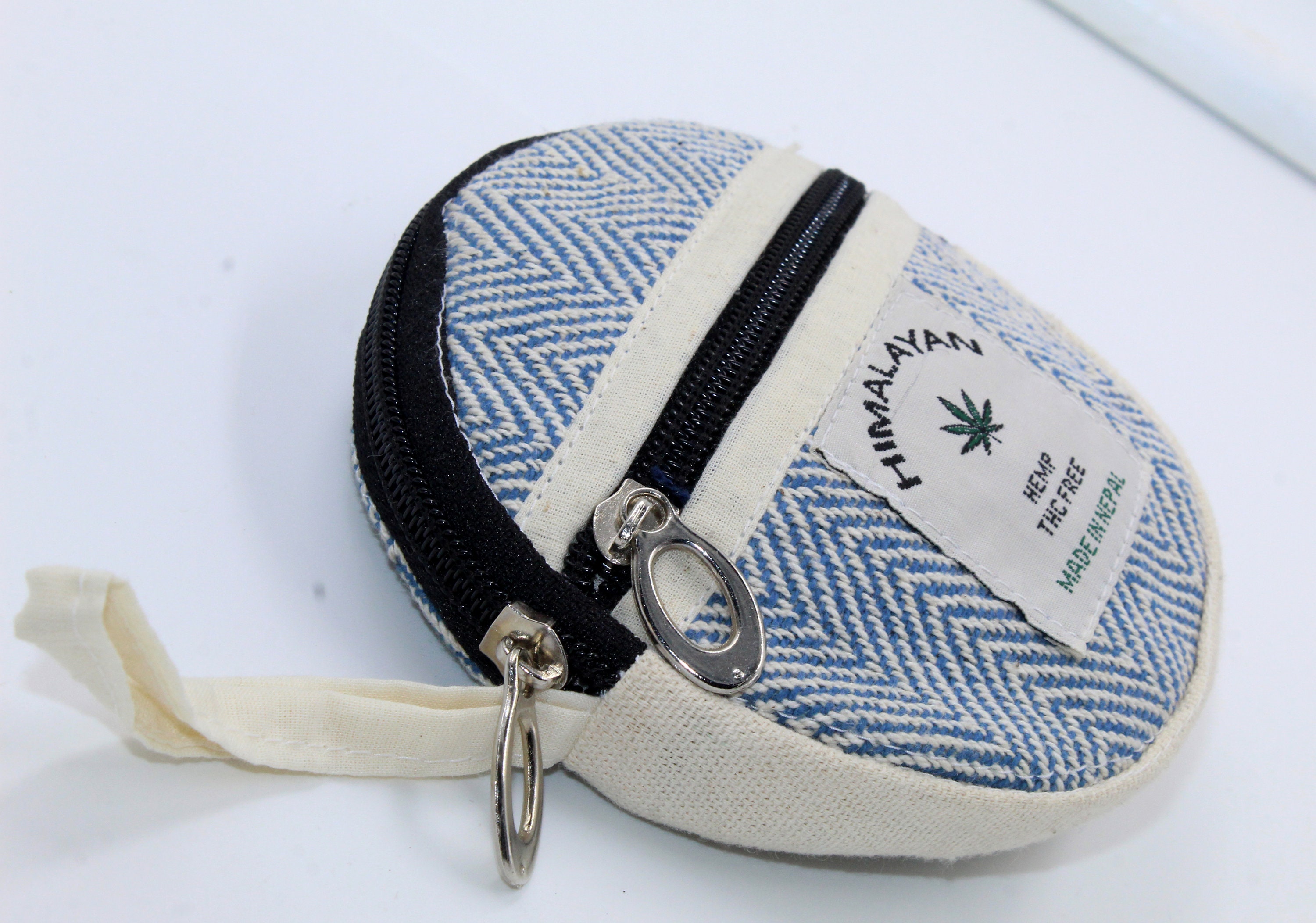 Small Coin Pouch hemp fabric Coins Pouch Coin Purse Zipper Etsy