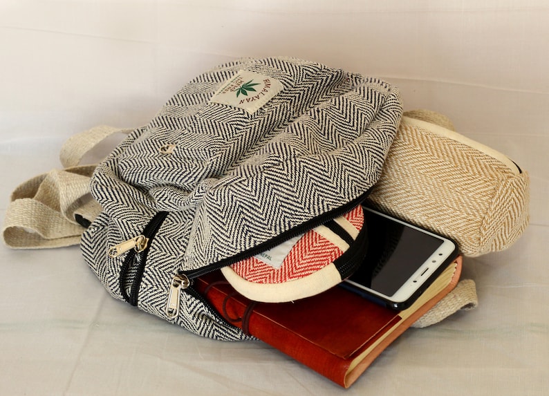 Mini Backpack Hemp Mini Backpack Gift for Her Ecofriendly Etsy