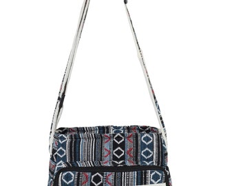Handmade Hemp Crossbody Bag: Vegan Hippie Messenger Bag