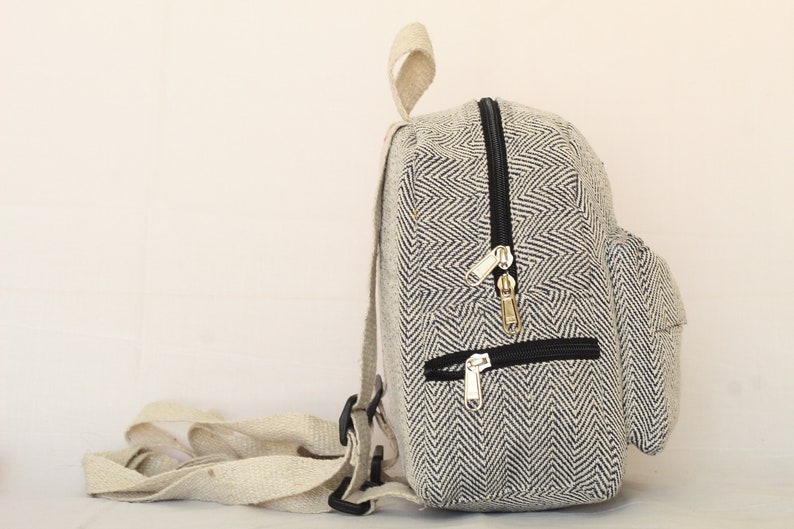 Mini Backpack Hemp Backpack Ecofriendly Multi Color Etsy