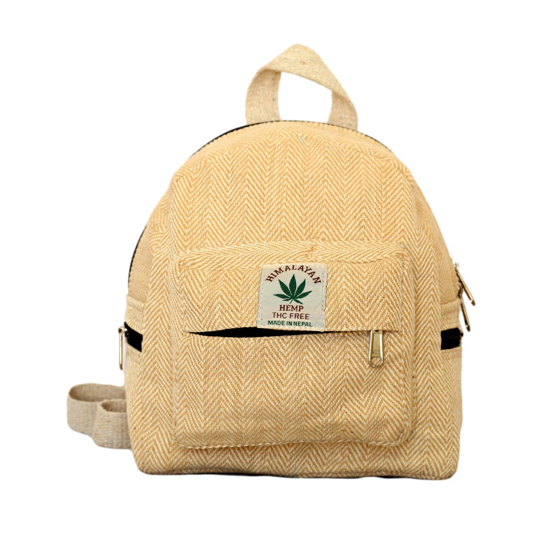 Mini Backpack, Hemp Backpack, Eco-friendly Multi Color Backpack, Gift ...
