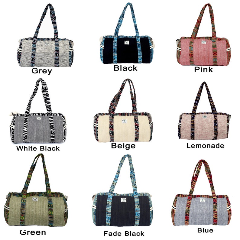 Duffel Bag Overnight Weekender Bag Gym Bag Travel Luggage Bag Boho Hippie style Duffel Bag Eco image 10