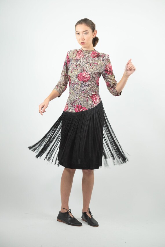 Vintage Floral Frint Dress