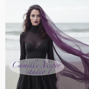 Voile gothique violet