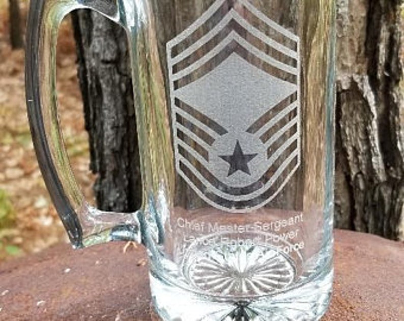Personalized Army Sergeant Major Beer Mug Custom Military Etsy