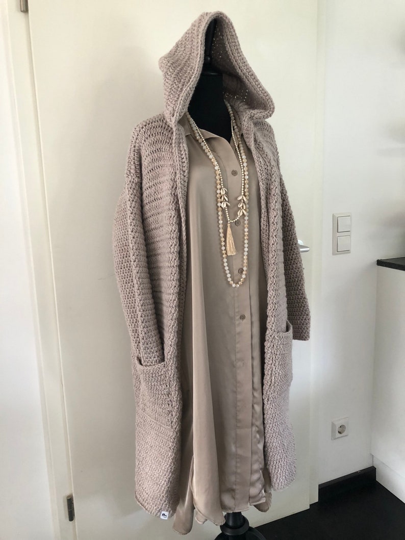 Kapuzenjacke Beige