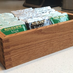 Solid Oak Tea Display Box