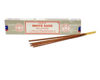 Satya White Sage Incense - Goth Chakra Burning Cleansing