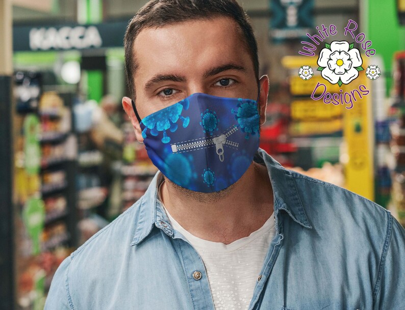 Custom Face Mask with 2 filters Personalised face mask Etsy