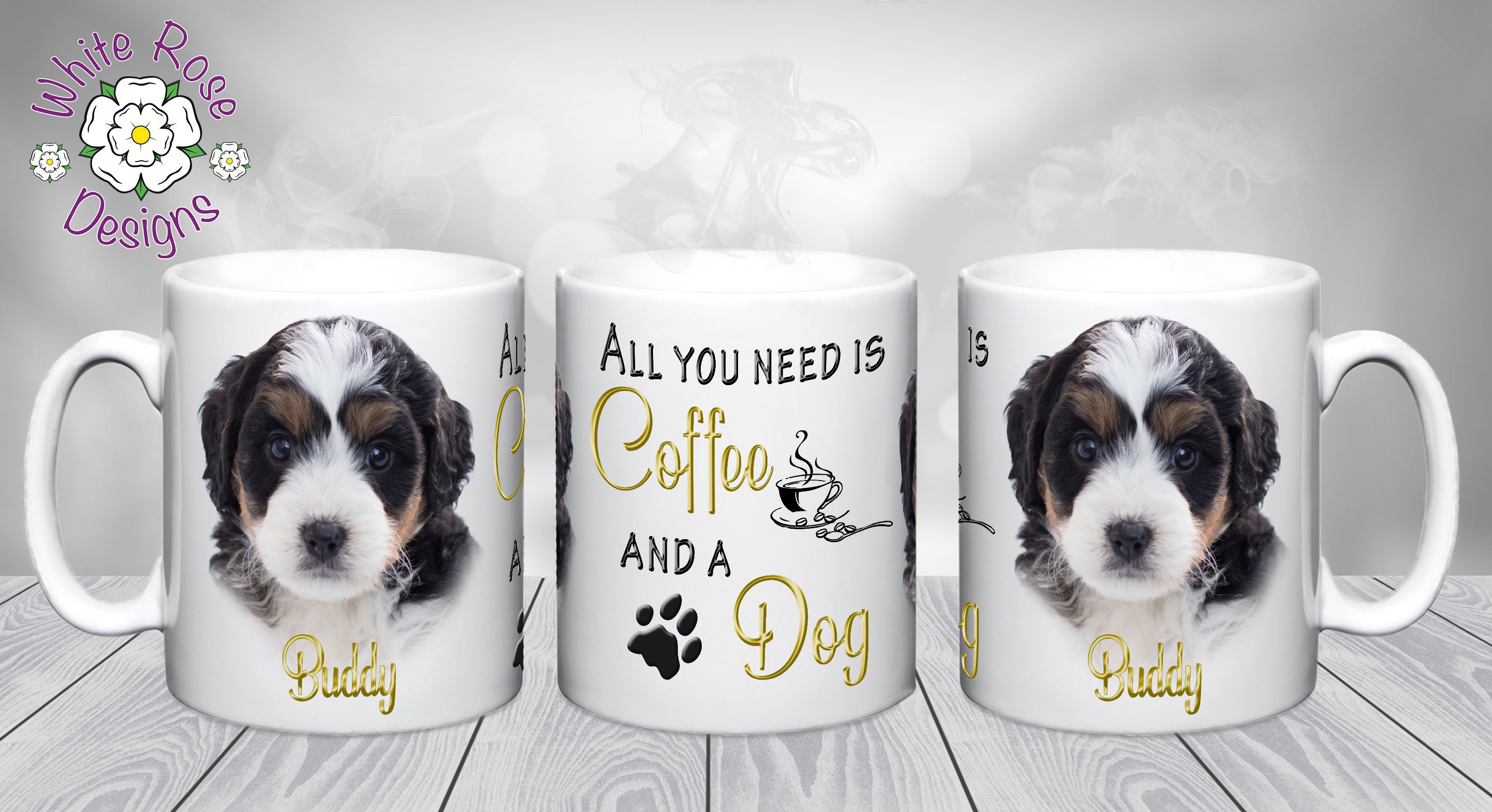Personalised Pet Portrait Mug Custom Pet Mug Personalised Etsy