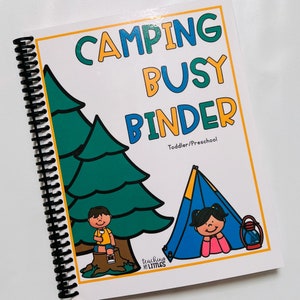 Camping Binder | Busy Book | Activity Binder | Toddler Activities | Preschool Activities