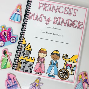 Prinzessin Fleißige Sammelmappe | Belegt | Aktivitätsordner | Kleinkind-Aktivitäten | Vorschulaktivitäten