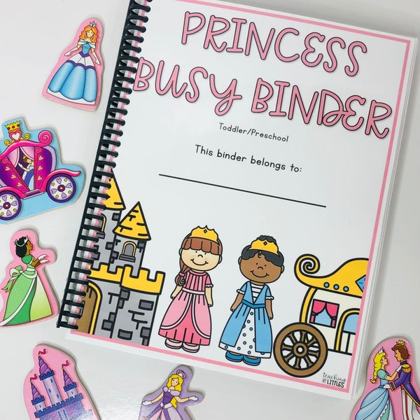 Princess Busy Binder | Busy Book | Activity Binder | Toddler Activities | Preschool Activities