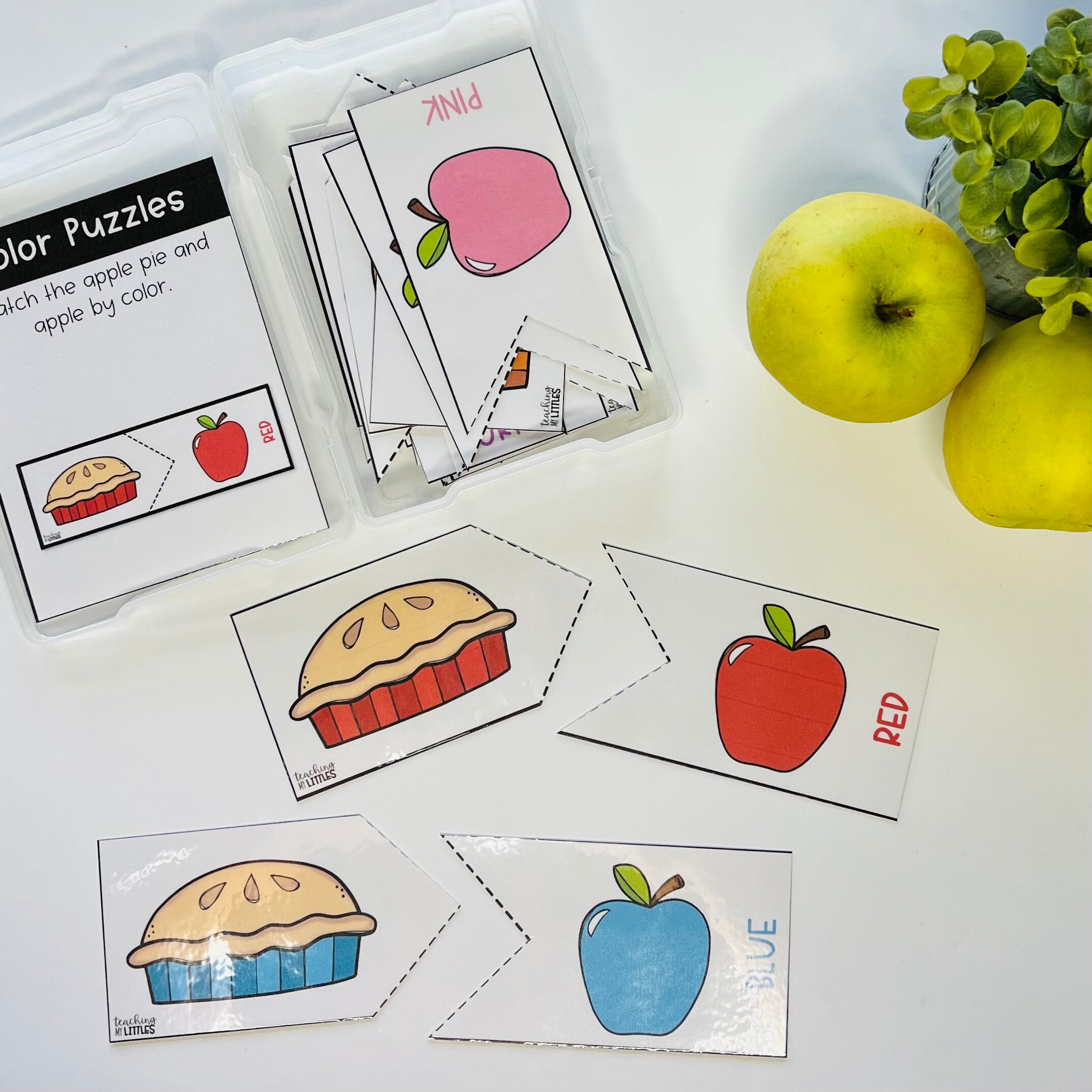 Preschool Task Boxes | Apple Theme | Preschool Activities | Math ...