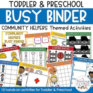 Carpeta de actividades para ayudantes comunitarios / Actividades para niños pequeños y preescolares (Descarga digital)