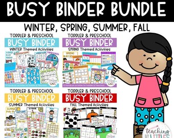 Seasons Busy Binder Bundle | Toddler & Preschool Activities (Digital Download)